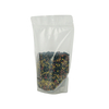 Reciclaje de PCR Material PE Bolsa de café reciclable con válvula y cremallera de una vía