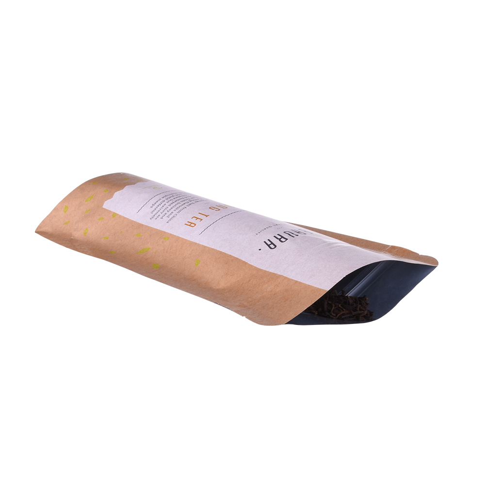 Bolsas de té Ziplock compostables biodegradables de las mejores marcas que empaquetan con el diseño del logotipo