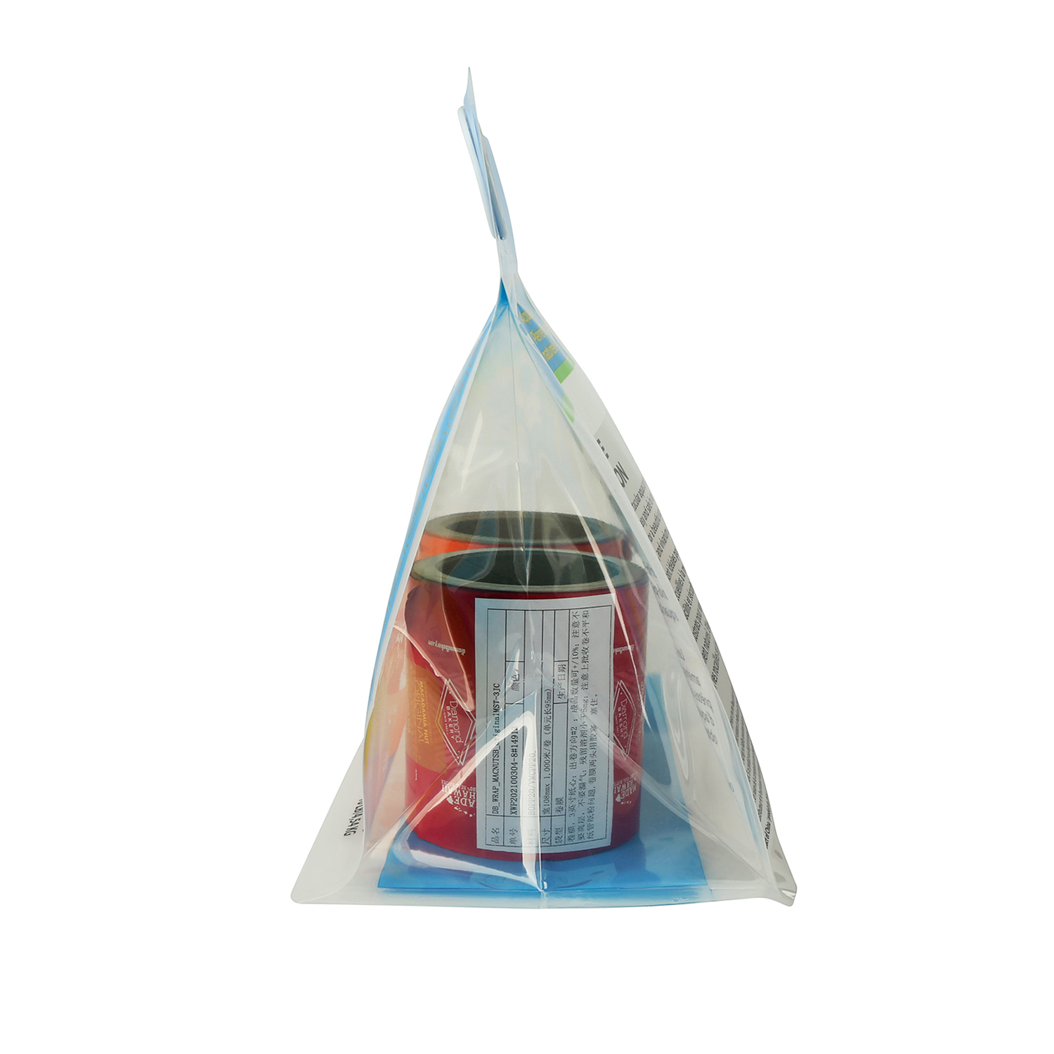 Bolsa de empaquetado de piedra de Aquascaping con fondo de caja con logotipo impreso personalizado con mango de plástico