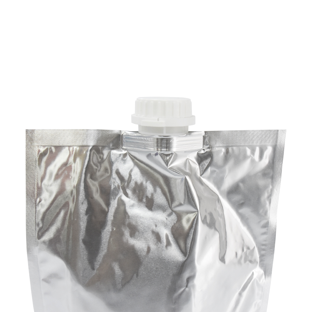 Bolsa de plástico reciclable con una boquilla diferente para alimentos diferentes 