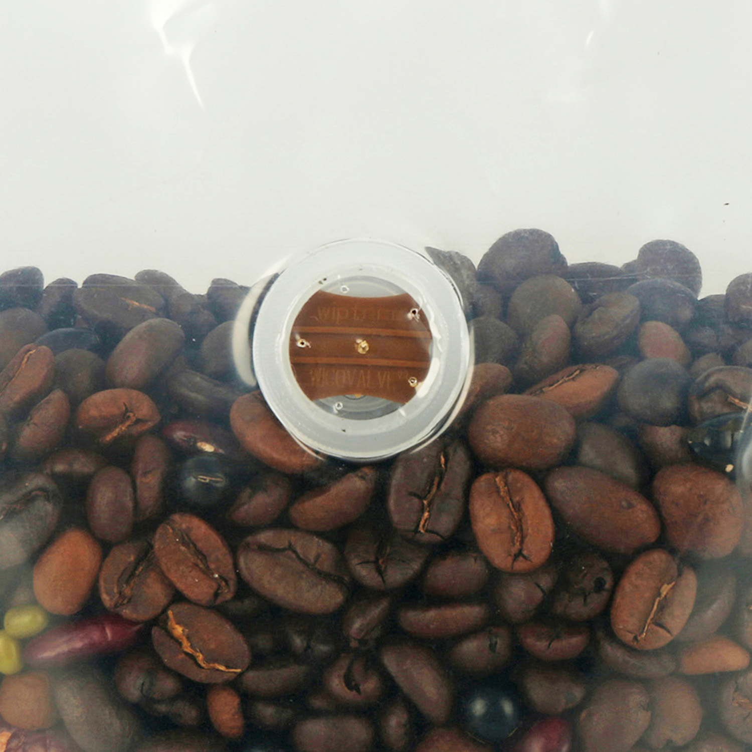 100 bolsas de café con leche transparentes reciclables de 8 oz con válvula