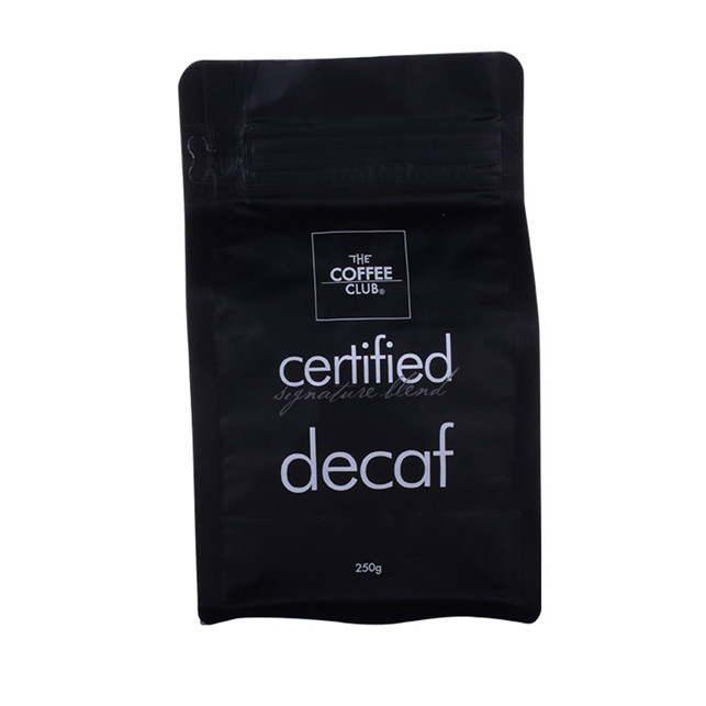 Bolsa de café impresa personalizada con material reciclado de fondo en bloque