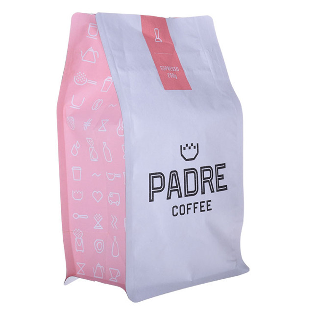 Logotipo personalizado bolsas de café resellables con válvula