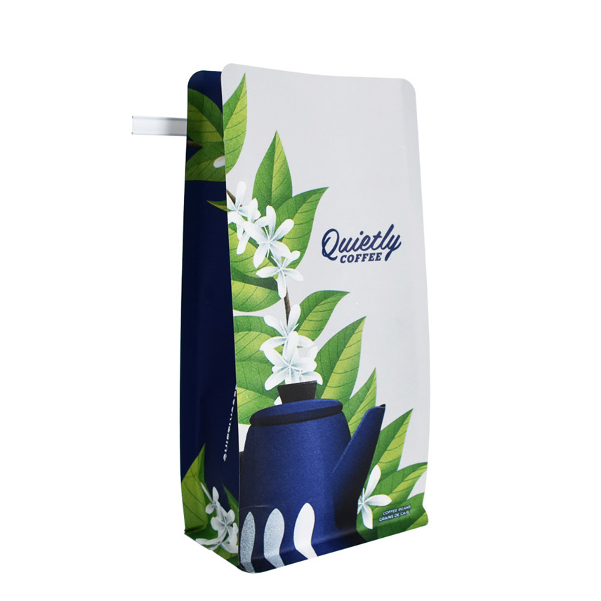 Bolsas de café vacías con cremallera de bolsillo de grado alimenticio