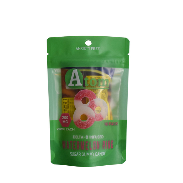 Embalaje de mylar de plástico de bajo precio de productos alimenticios secos Bolsa de plástico de dulces