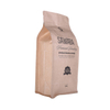 Bolsa de café de papel kraft compostable de 500g PLA con cremallera