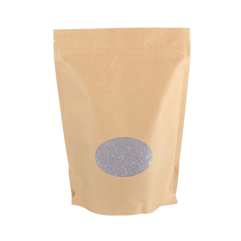 Bolsa Ziplock de embalaje flexible compostable Econic personalizada con fabricantes de ventanas en China