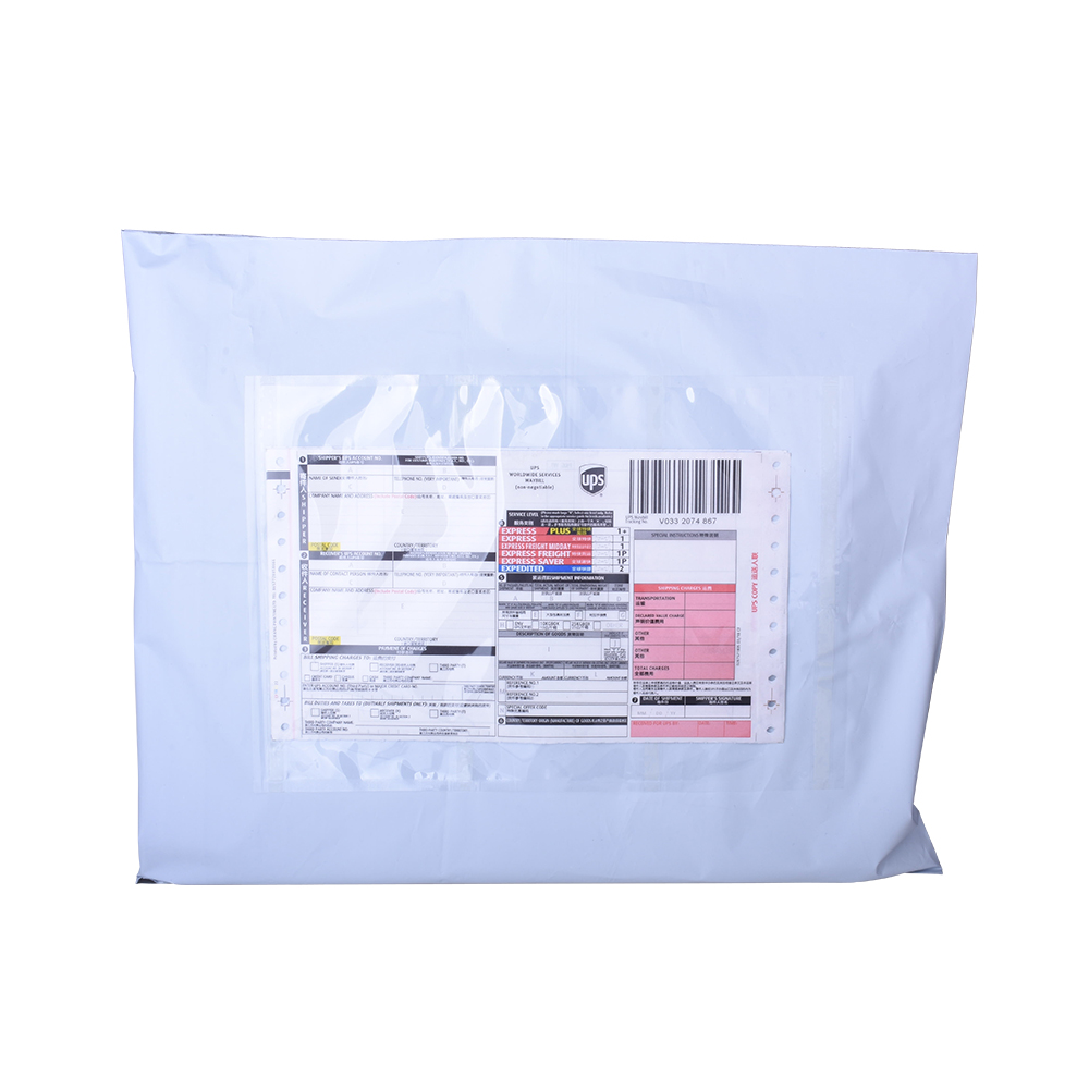 Personalizado que clasifica la bolsa de correo de sobres de PE verde sostenible y reciclada de tamaño personalizado