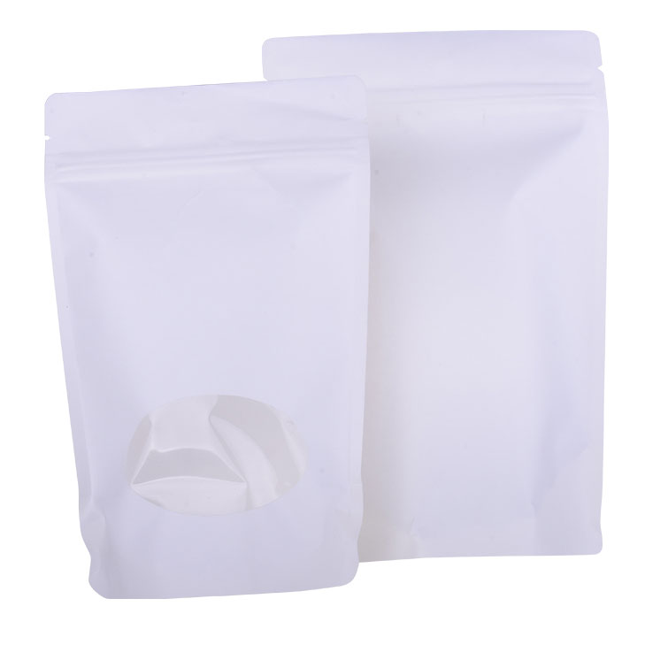 Empaquetado natural del tacto de la bolsa de la bolsa de la cremallera del bolso del ziplock del papel de Kraft biodegradable
