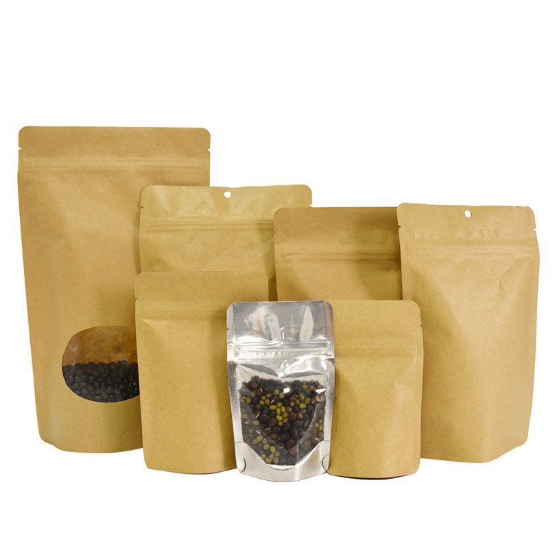 Bolsas compostables Ziplock Doypack de alimentos certificados