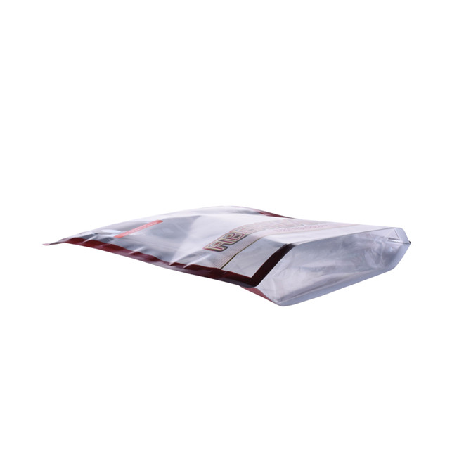 Bolsa plana plastificada PLA de embalaje de base biológica con cremallera