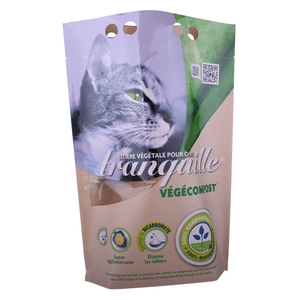 El paquete amistoso Doypack de Eco se levanta los bolsos para el alimento para animales domésticos