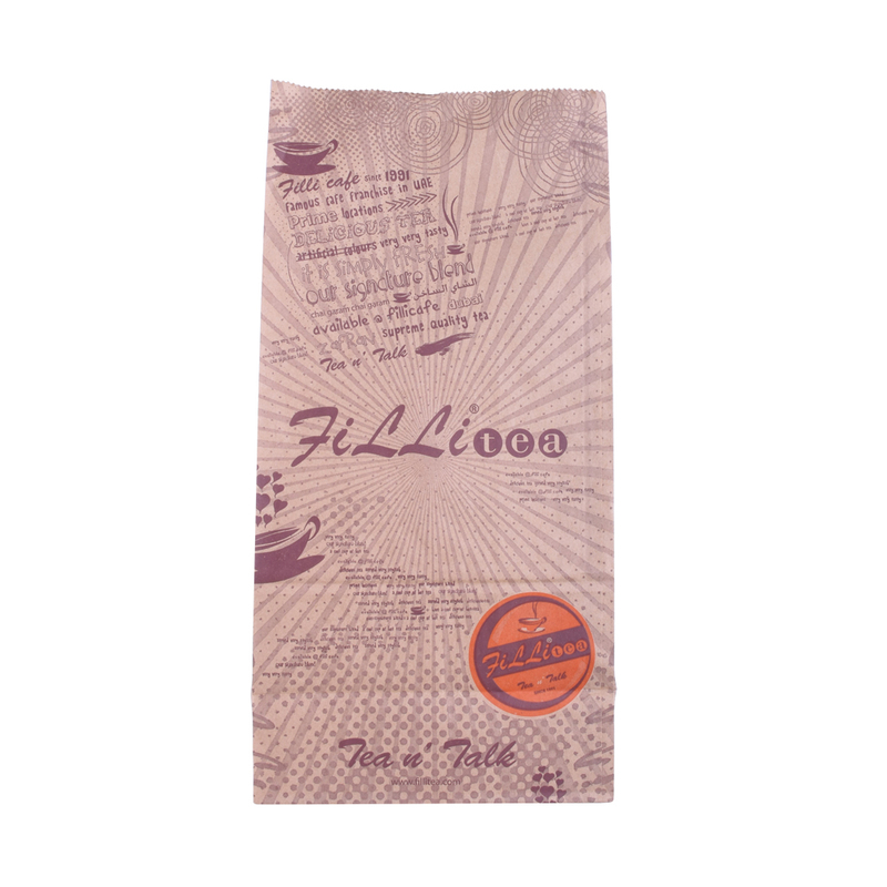 Bolsa de té compostable personalizada de papel Kraft para envasado de alimentos Australia