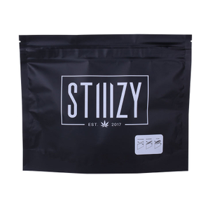 La impresión modificada para requisitos particulares del logotipo se levanta el bolso de empaquetado de la bolsa del cannabis de la marihuana con la cremallera a prueba de niños