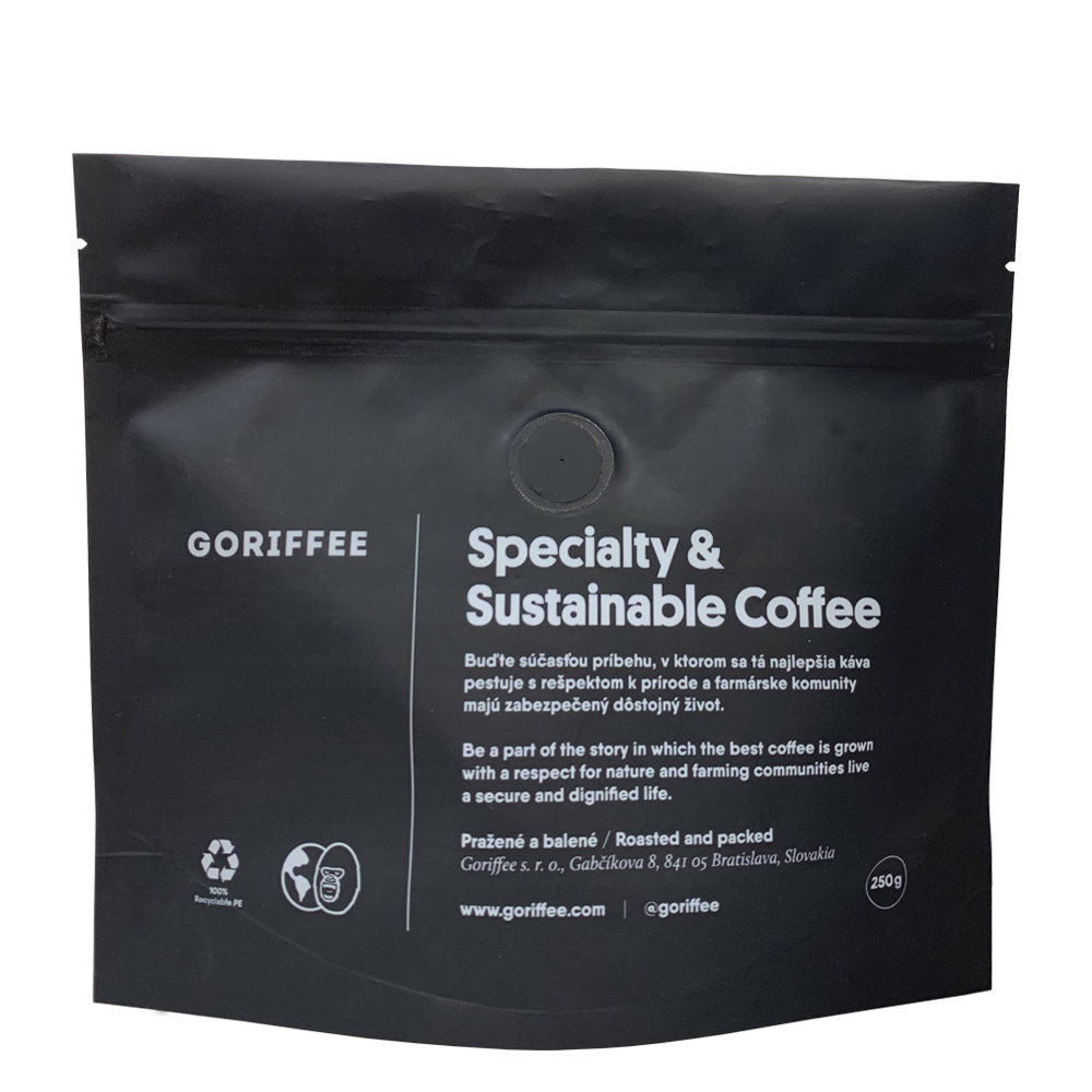 Bolsas de granos de café de pie 100% reciclables personalizados de 16 oz que empaquetan con válvula Reino Unido