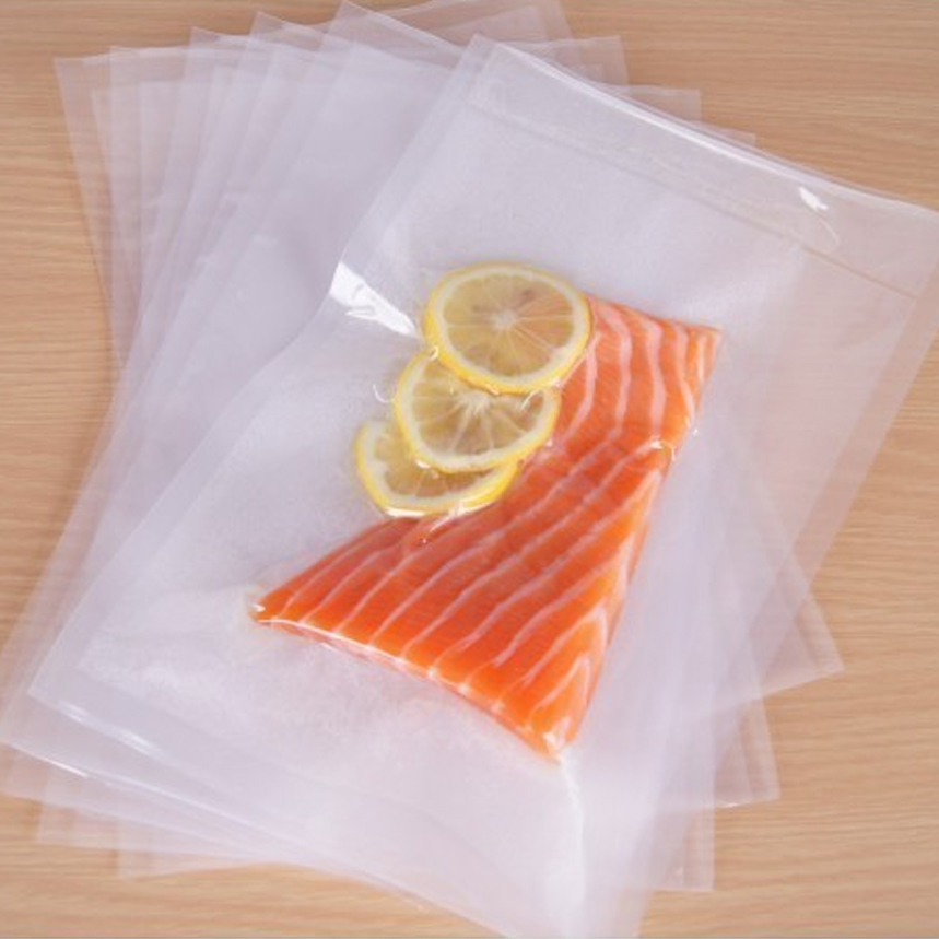 Bolsas de almacenamiento de alimentos de sellado al vacío compostables ecológicas personalizadas que empaquetan para productos frescos